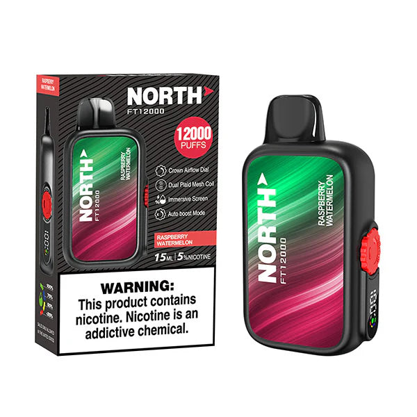North FT12000 15ML 12000 Puffs Disposable - Raspberry Watermelon