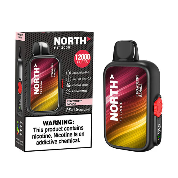 North FT12000 15ML 12000 Puffs Disposable - Strawberry Banana