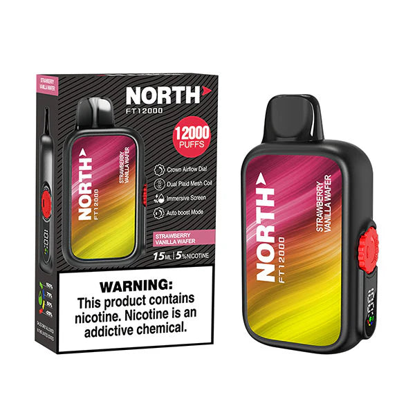 North FT12000 15ML 12000 Puffs Disposable - Strawberry Vanilla Wafer