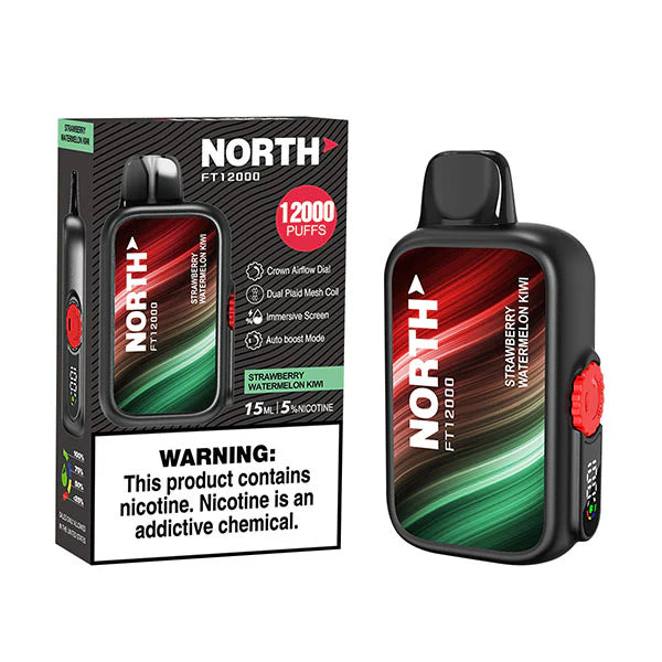 North FT12000 15ML 12000 Puffs Disposable - Strawberry Watermelon Kiwi