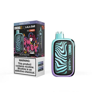 OMINA BAR X LALA BAR 40000 - Blue Razz Ice 