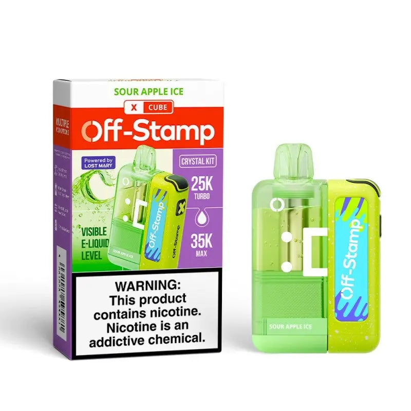 Off-Stamp X Cube Crystal Cube Disposable Kit - Sour Apple Ice 