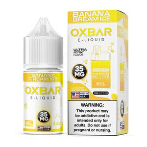 POD JUICE X OXBAR Salt E-Liquid 30ml - Banana Dream Ice  