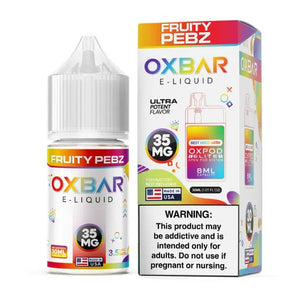 POD JUICE X OXBAR Salt E-Liquid 30ml - Fruity Pebz
