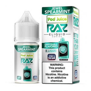 POD Juice x RAZ Series Nicotine Salt E-Liquid 30ML - Jewel Spearmint 