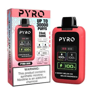 PYRO Duo 30K Disposable - Berry Melon Ice + Melon Madness