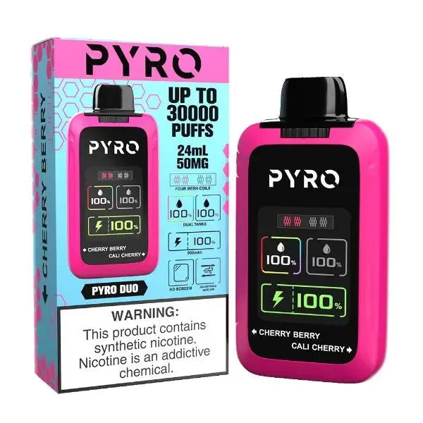 PYRO Duo 30K Disposable - Cherry Berry + Cali Cherry