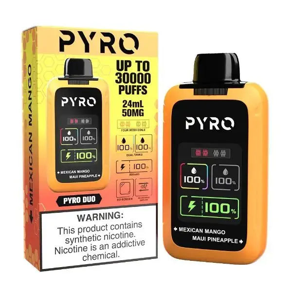 PYRO Duo 30K Disposable - Mexican Mango + Maui Pineapple