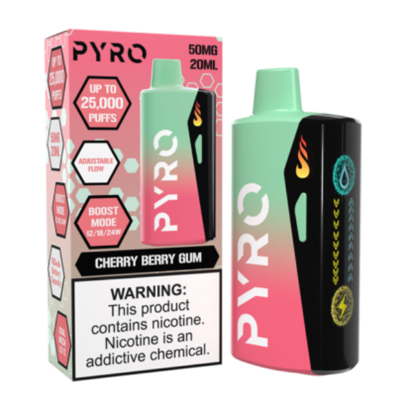 PYRO Boost 25000 Disposable - Cherry Berry Gum 