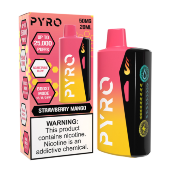 PYRO Boost 25000 Disposable - Strawberry Mango 