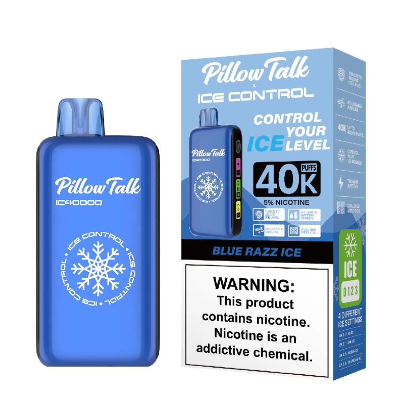 Pillow Talk Ice Control 40K Disposable - Blue Razz Ice 