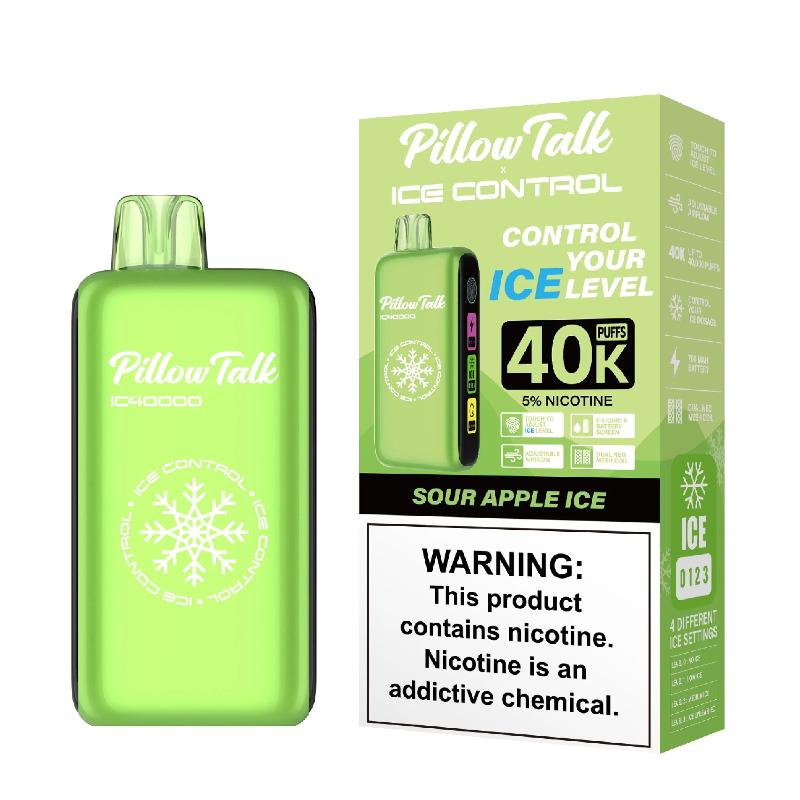 Pillow Talk Ice Control 40K Disposable - Sour Apple Ice 