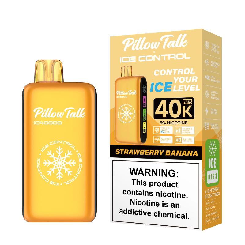 Pillow Talk Ice Control 40K Disposable - Strawberry Banana 