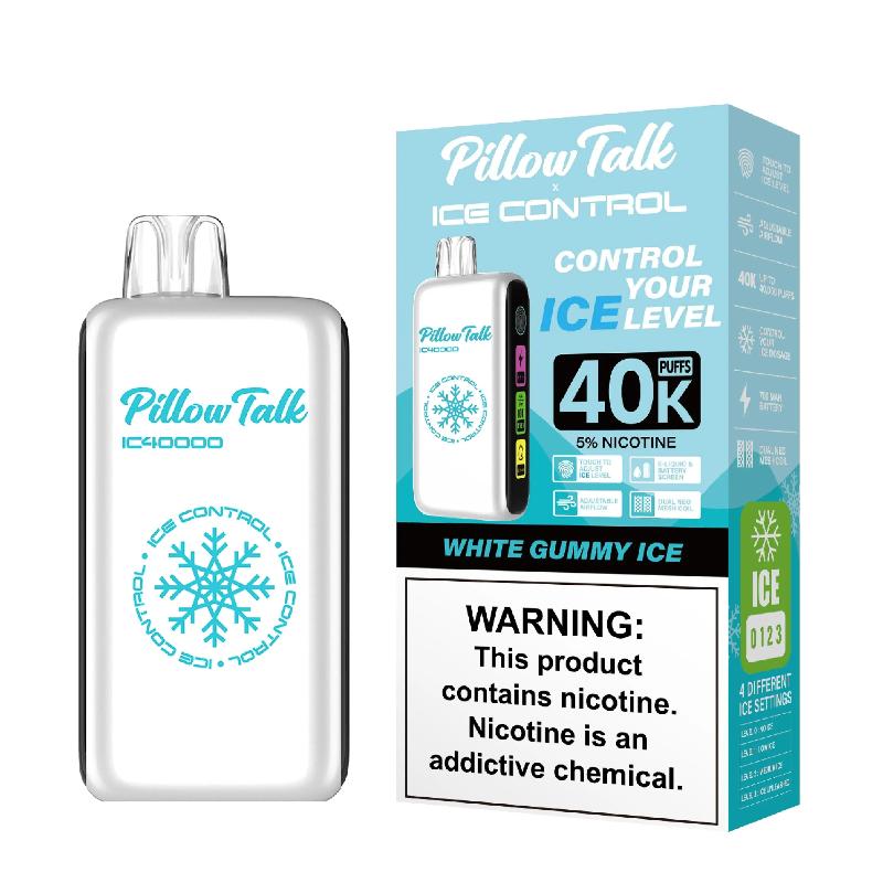 Pillow Talk Ice Control 40K Disposable - White Gummy Ice 