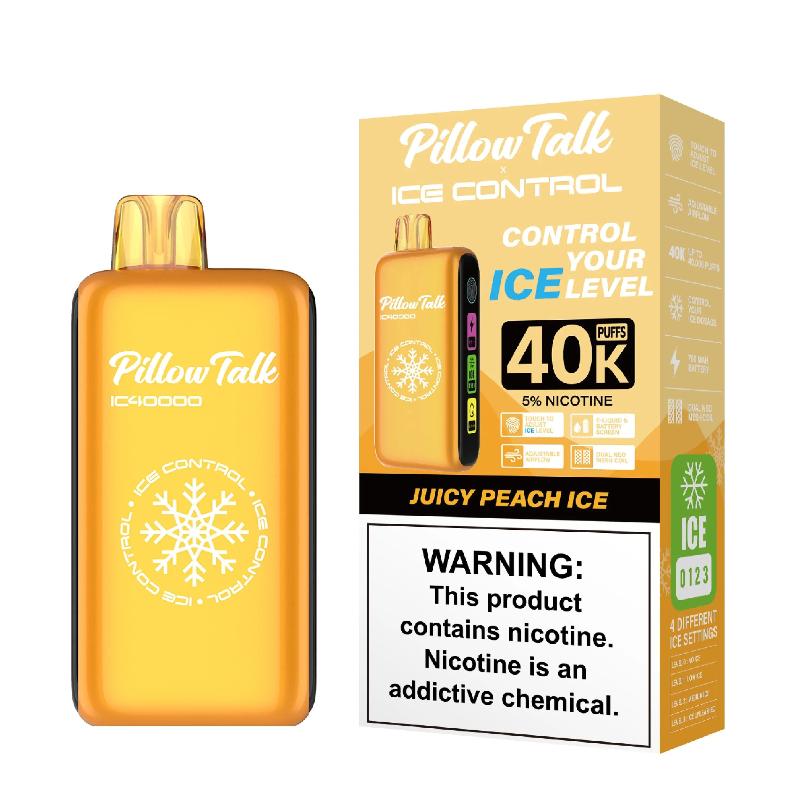 Pillow Talk Ice Control 40K Disposable - Juicy Peach Ice 