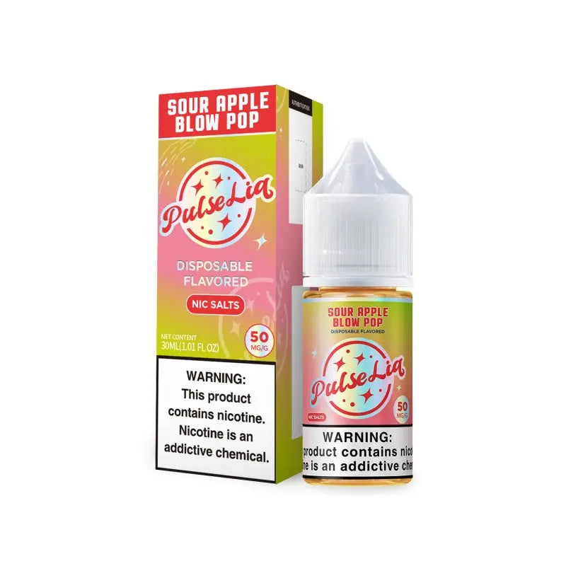 Pulse Liq Nic Salt 30ml by Geek Bar - Sour Apple Blow Pop 