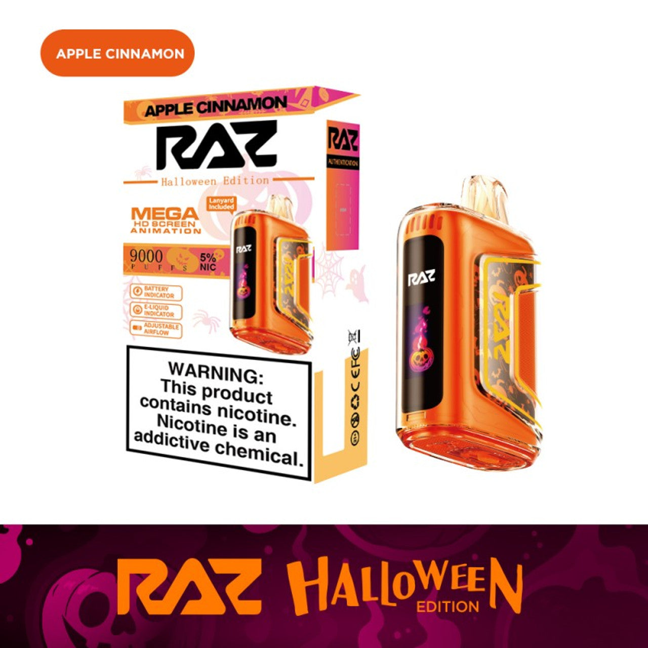 RAZ TN9000 Disposable - Apple Cinnamon 