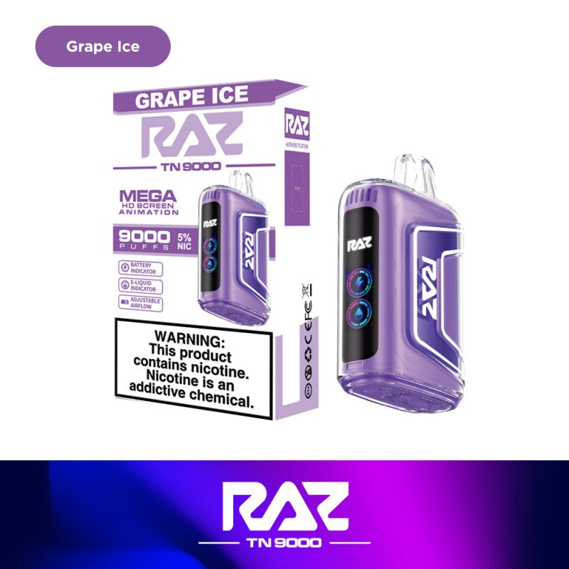 RAZ TN9000 Disposable - Grape Ice 