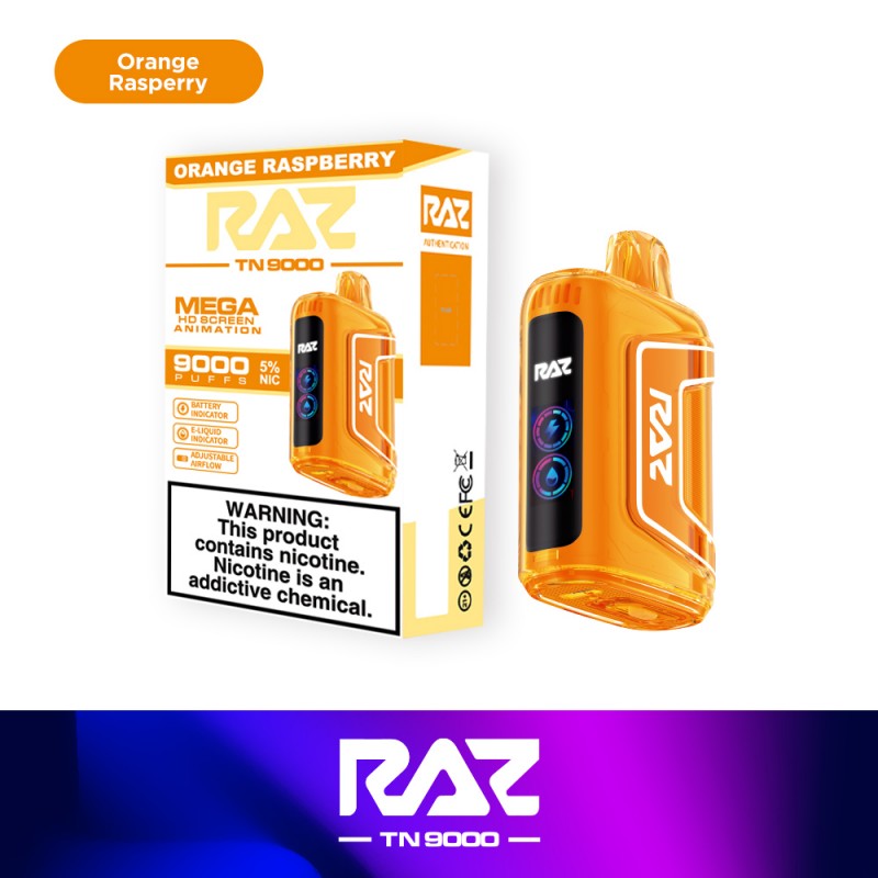 RAZ TN9000 Disposable - Orange Raspberry 