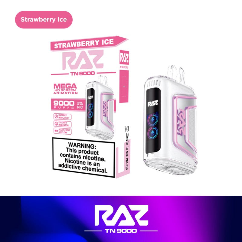 RAZ TN9000 Disposable - Strawberry Ice 