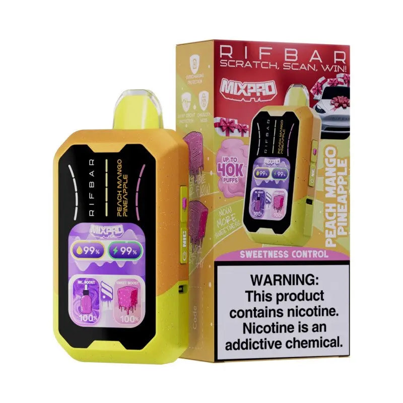 RifBar MixPro 40K Disposable - Peach Mango Pineapple 