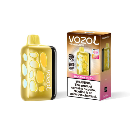 Vozol Rave 50000 Disposable - Banana Taffy 