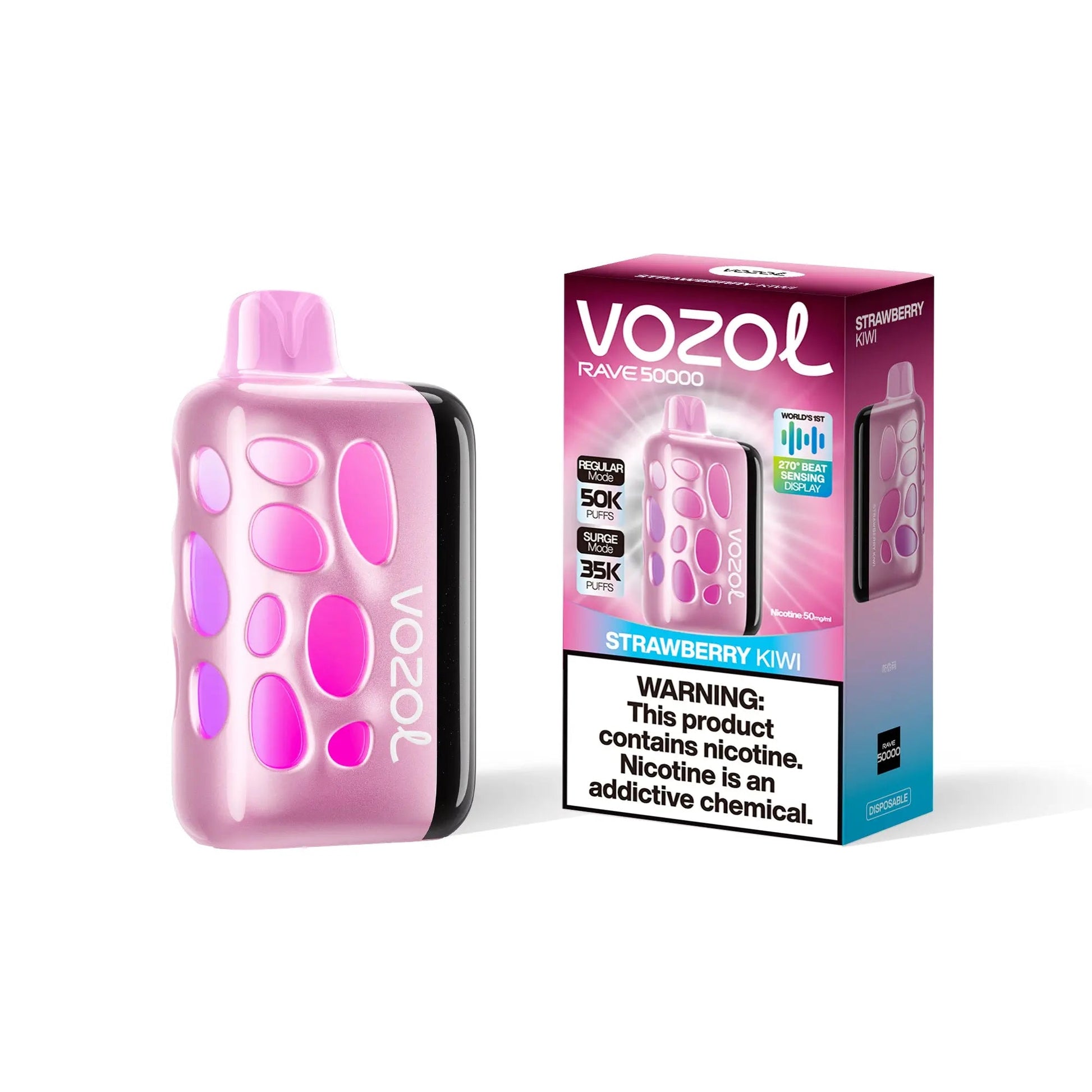 Vozol Rave 50000 Disposable - Strawberry Kiwi 