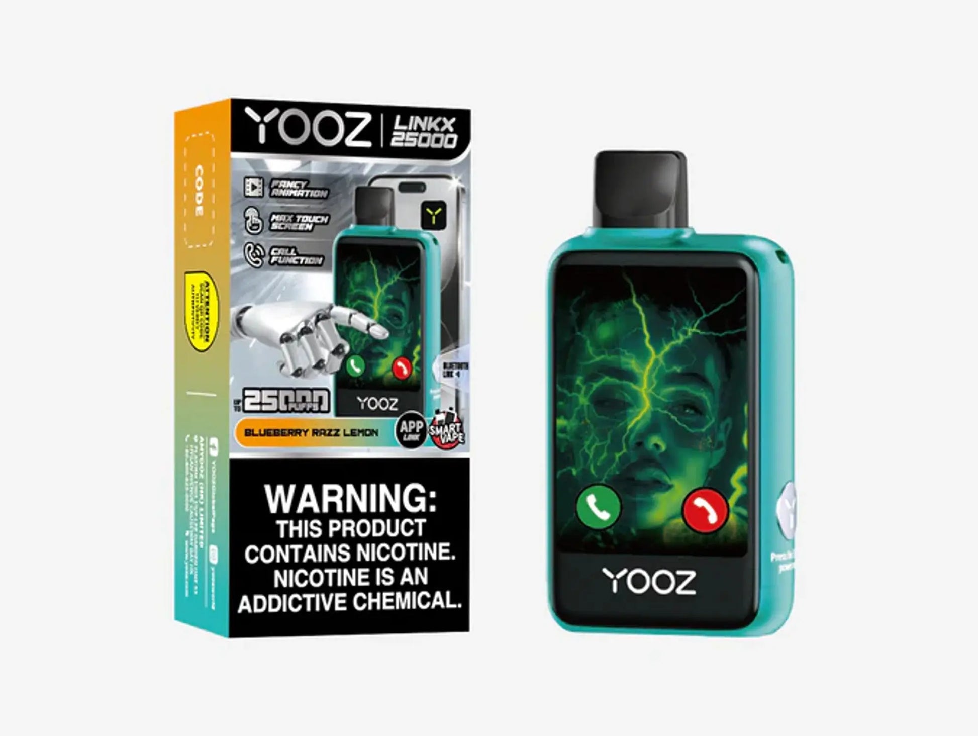 YOOZ LINKX 25K Disposable - Blue Razz Lemon 