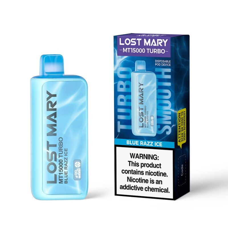 Lost Mary MT15000 Disposable Vape - Blue Razz Ice 