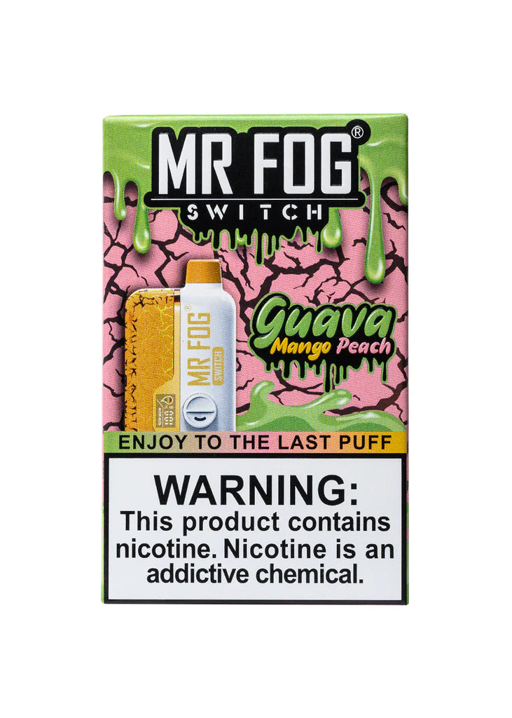 Mr Fog Switch SW15000 0% Nicotine - Guava Mango Peach