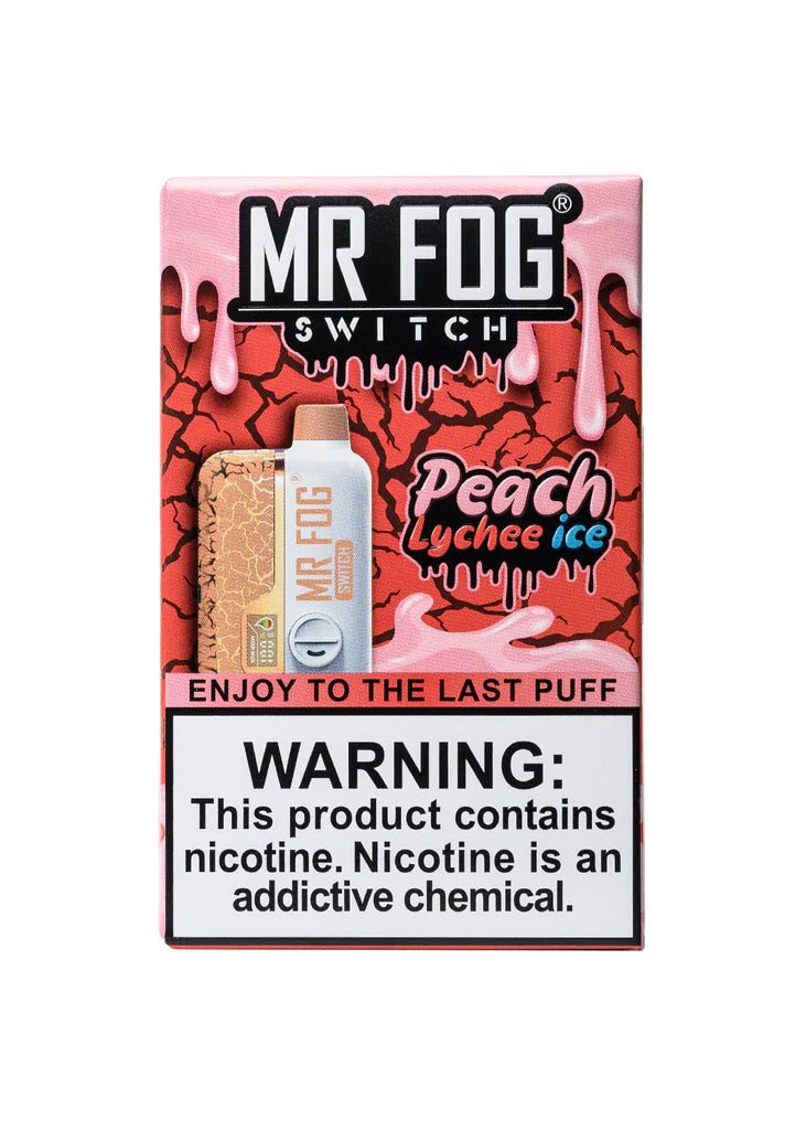 Mr Fog Switch SW15000 0% Nicotine - Peach Lychee Ice