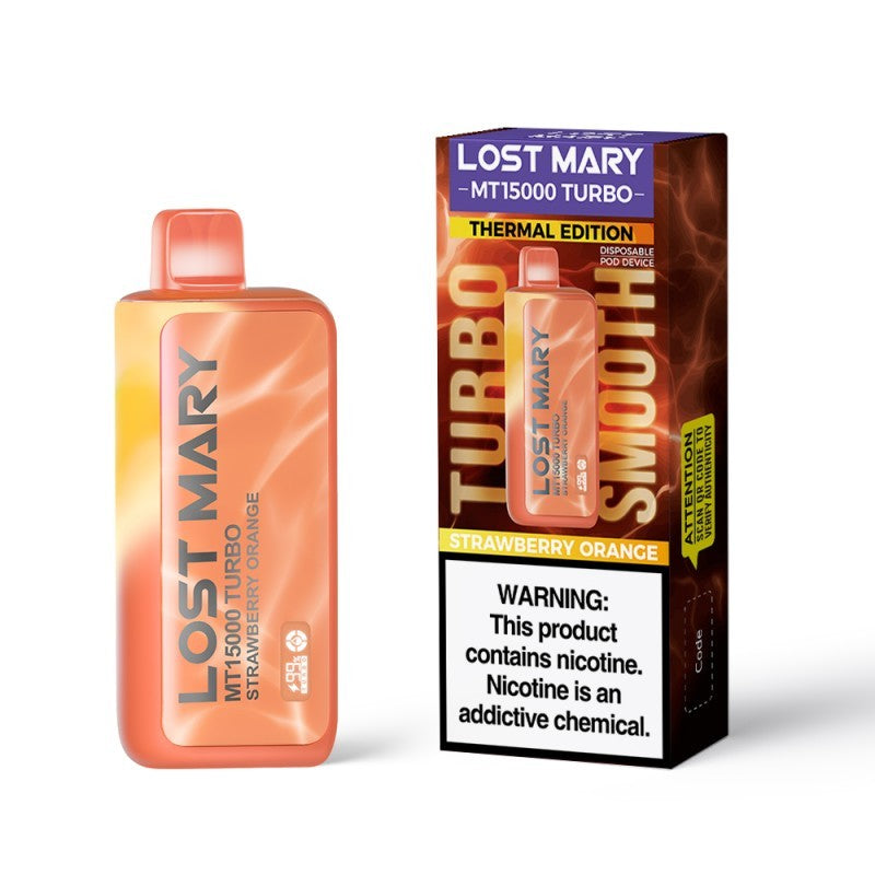 Lost Mary MT15000 Disposable Vape - Strawberry Orange 